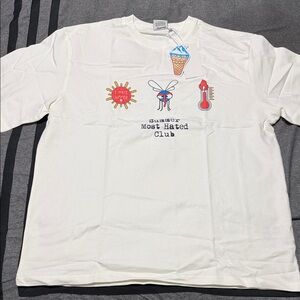 Summer Most Hated Club White Graphic Tee
